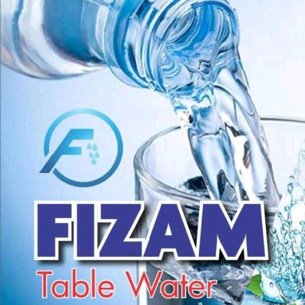 Pure Fizam water poured into a glass